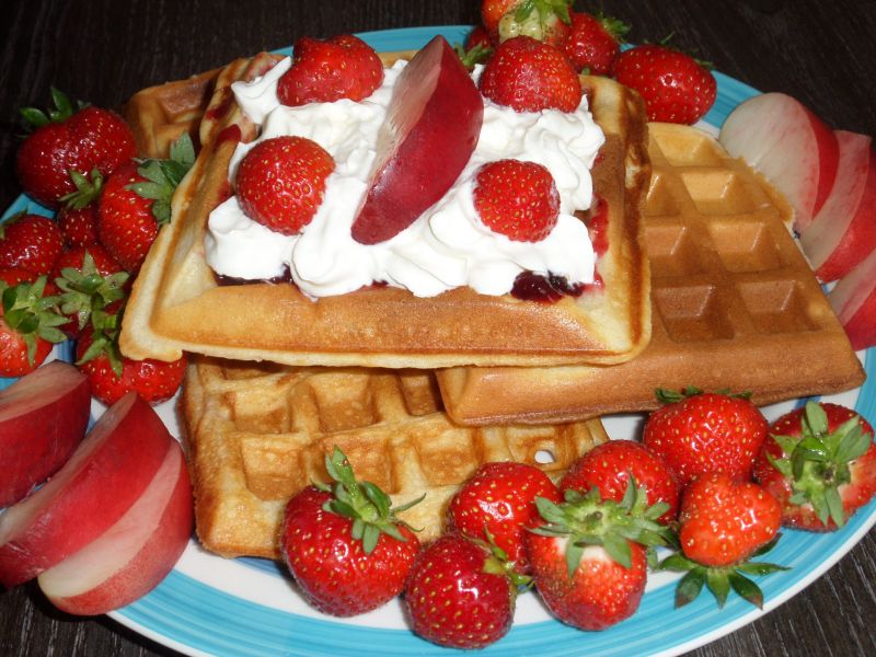 Gofry z jogurtem Gofry z jogurtem