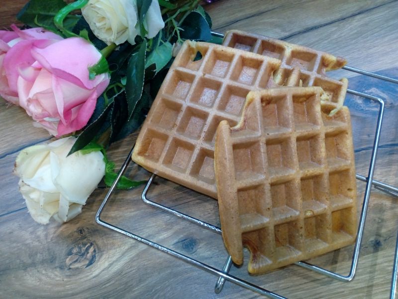 Gofry z kaszy kukurydzianej