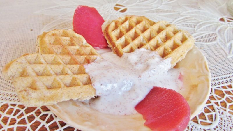 Gofry z nutką cynamonu  Gofry z nutką cynamonu