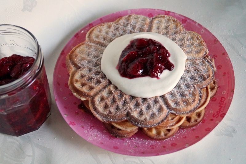 Gofry z ricottą Gofry z ricottą