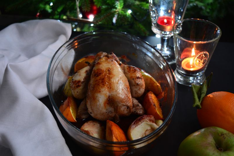 Gołąb faszerowany jabłkami Gołąb faszerowany jabłkami