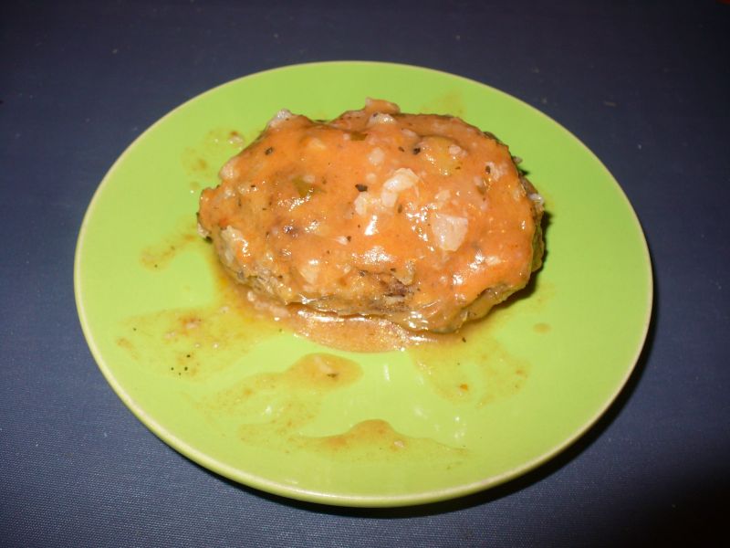 Gołąbki bez zawijania wieprzrzowo - drobiowe