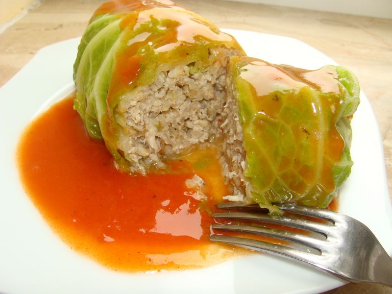 Gołąbki drobiowe z cebulką