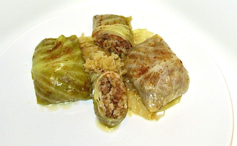 Gołąbki pieczone z kapustą kiszoną Gołąbki pieczone z kapustą kiszoną