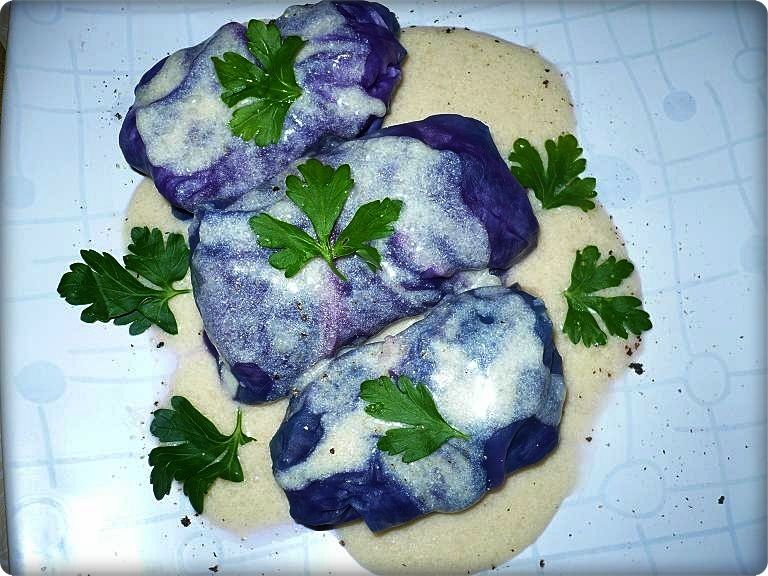 Gołąbki z czerwonej kapusty