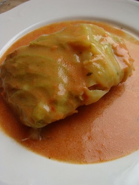 Gołąbki z farszem z kaszy gryczanej