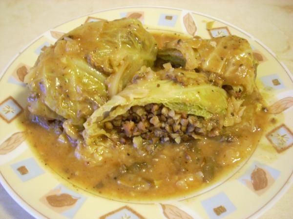 Gołąbki z kaszą gryczaną i grzybami Gołąbki z kaszą gryczaną i grzybami