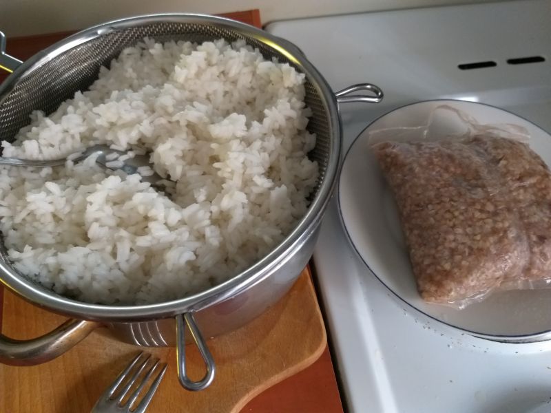 Gołąbki z kaszą gryczaną i ryżem