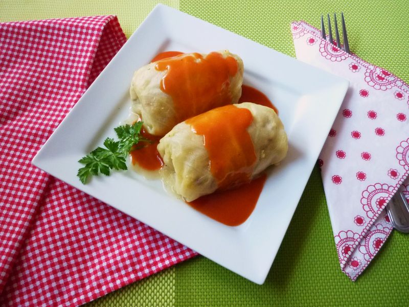 Gołąbki z kaszą jaglaną