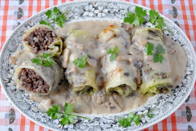 Gołąbki z kaszanką