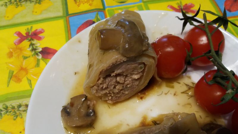 Gołąbki z mięsem bez ryżu Gołąbki z mięsem bez ryżu