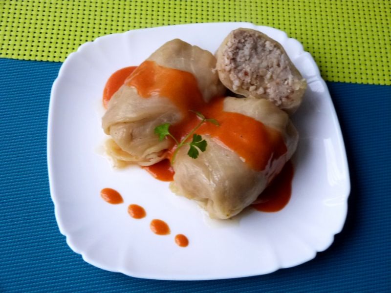 Gołąbki z mięsem i kaszą 