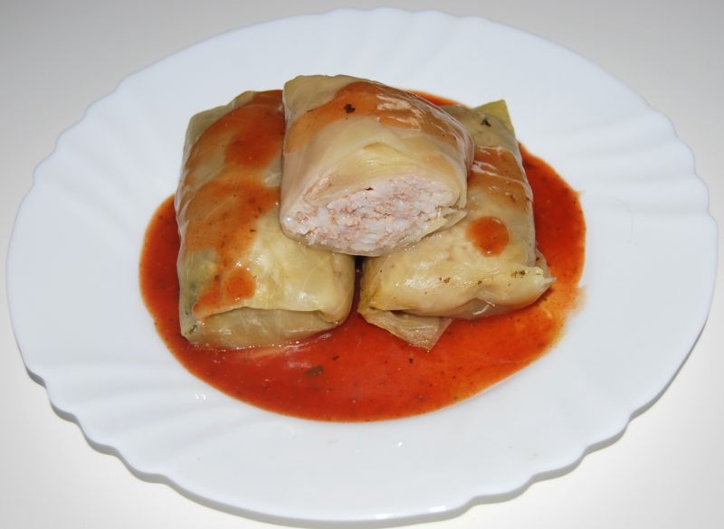 Gołąbki z mięsem i ryżem 