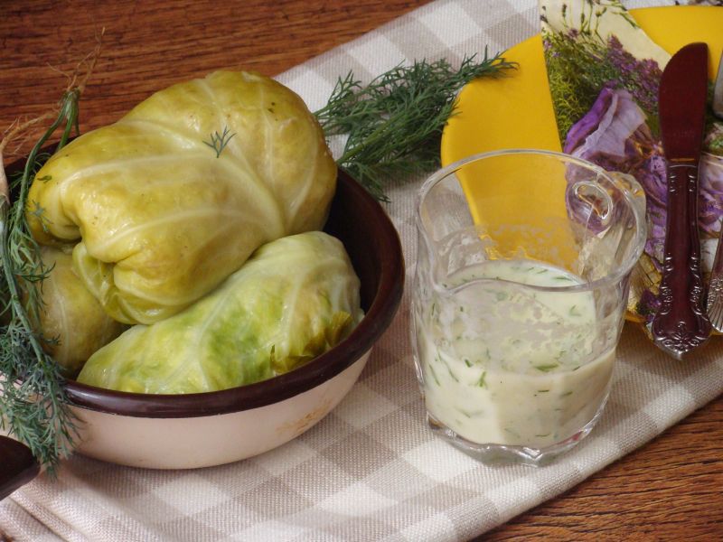 Gołąbki z młodej kapusty Gołąbki z młodej kapusty