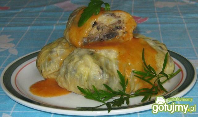 Gołabki z pieczarkami Gołabki z pieczarkami