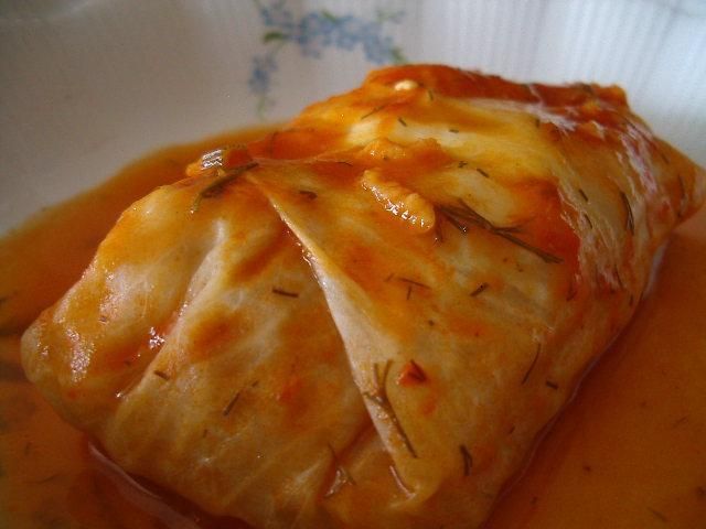 Gołąbki z ryżem i mięsem