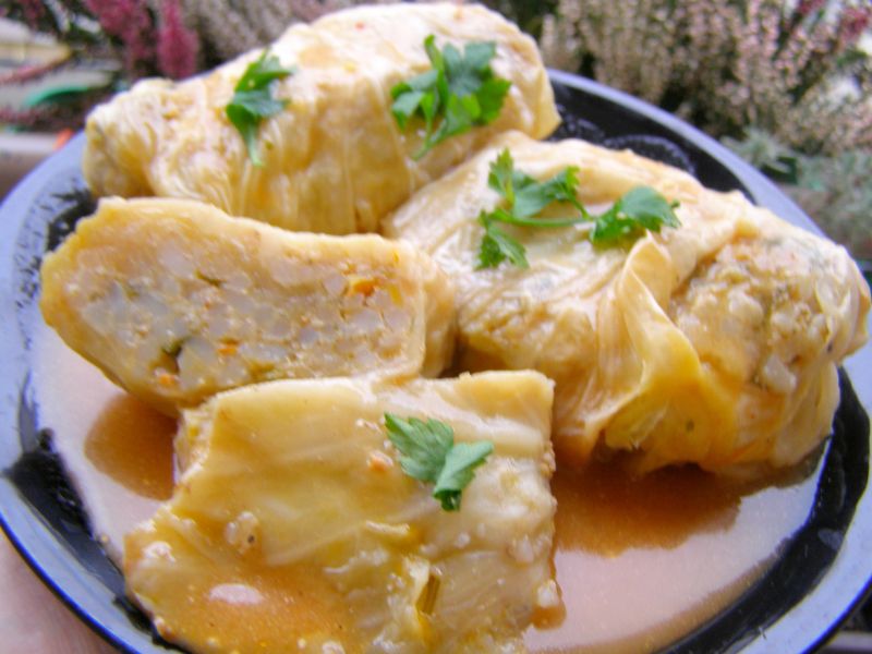 Gołąbki z szybkowara-w mikrofali kapusta parzona