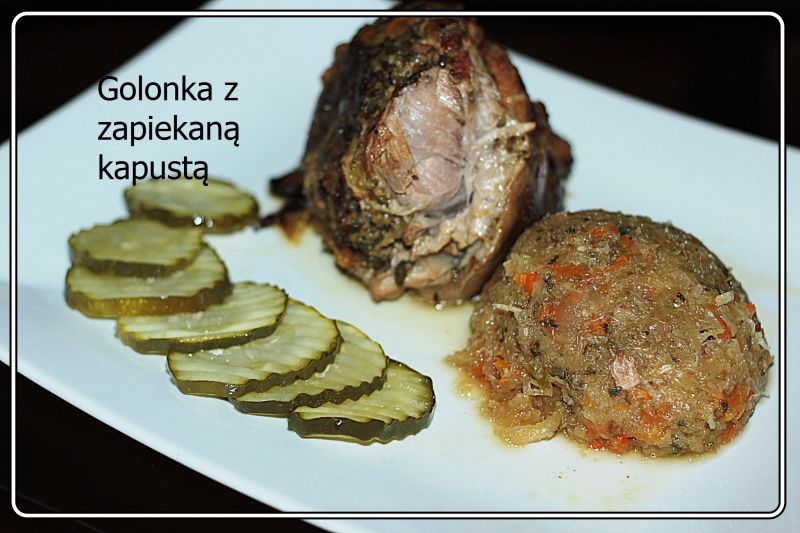 Golonka z zapiekaną kapustą Golonka z zapiekaną kapustą