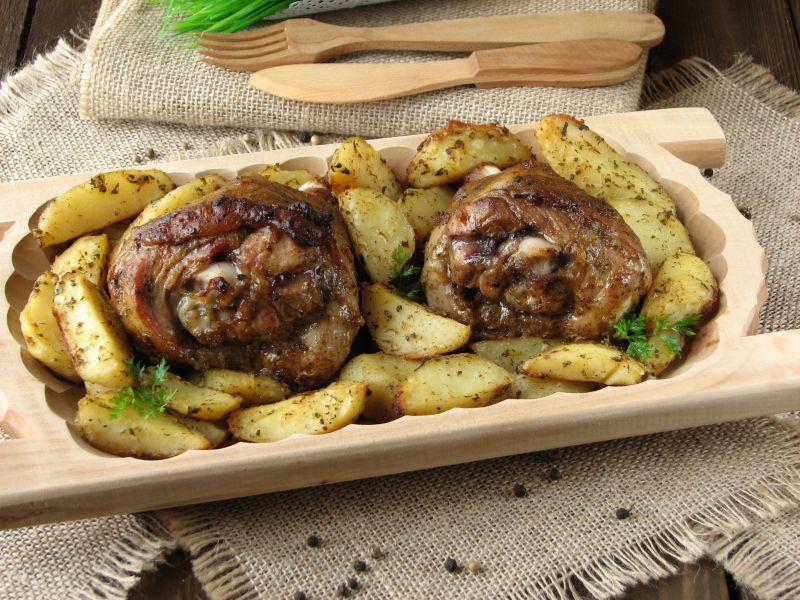 Golonki indycze w miodowo-musztardowej marynacie