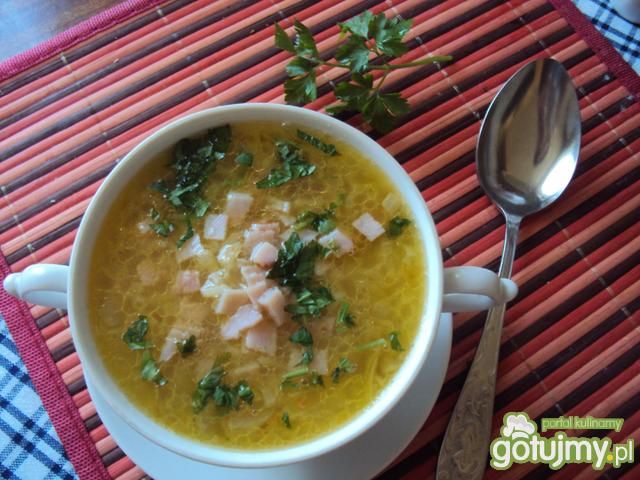 Gorący kubek z szynką Gorący kubek z szynką