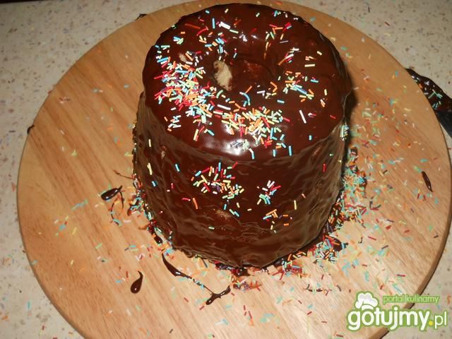 Gotowana babka z polewą czekoladową Gotowana babka z polewą czekoladową
