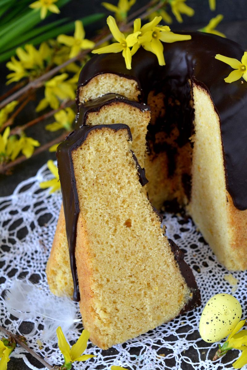 Gotowana cytrynowa  babka