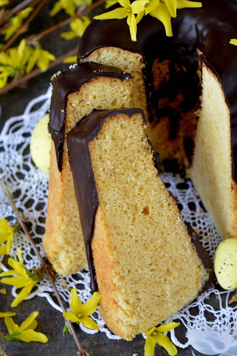 Gotowana cytrynowa  babka