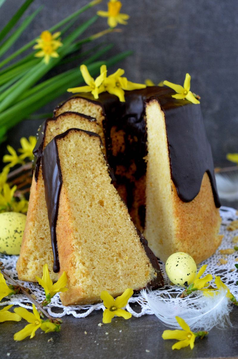 Gotowana cytrynowa  babka