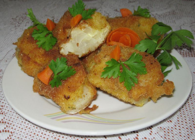 Gotowana kapusta w panierce