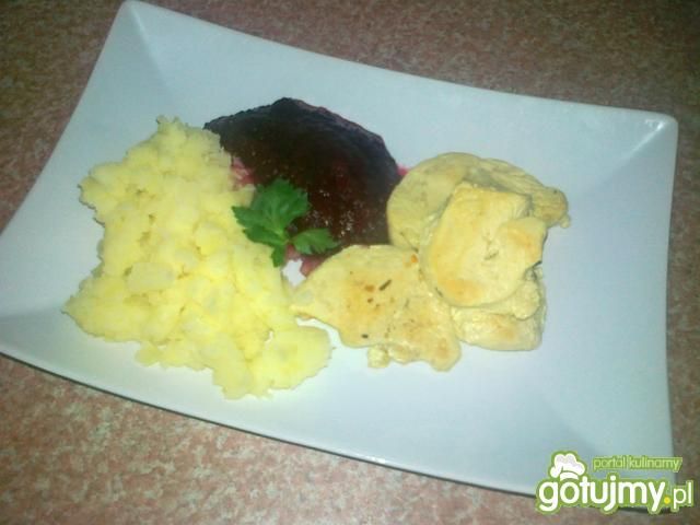 Gotowane medaliony z piersi kurczaka