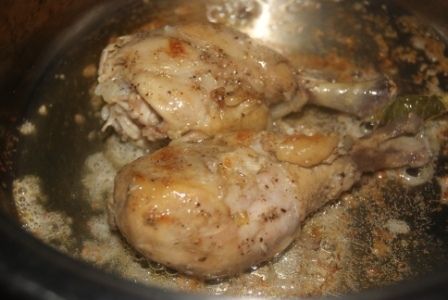 Gotowane pałki kurczaka  z imbirem i cytrusami