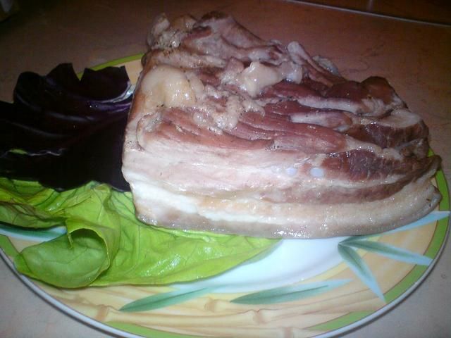 Gotowany boczek do chleba