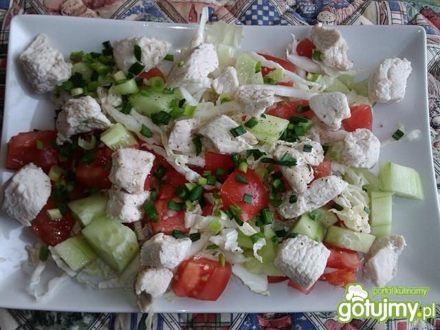 Gotowany indyk z pekinką