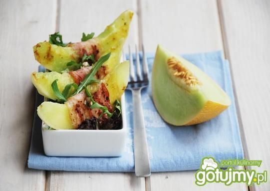 Grillowa sałatka z melonem