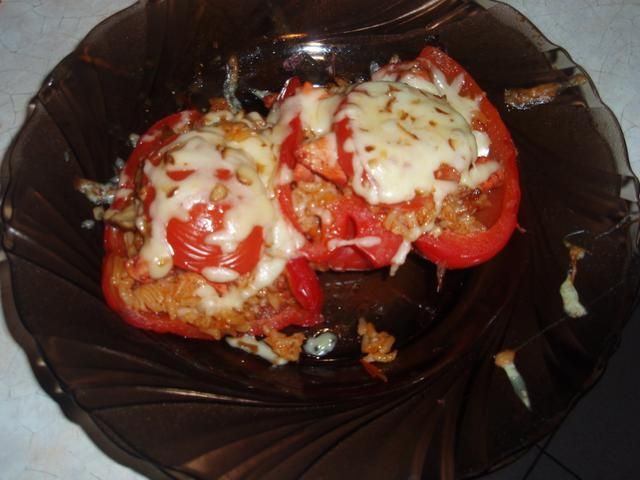 Grillowana i faszerowana papryczka