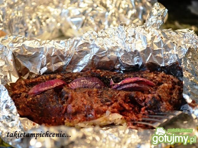 Grillowana kaszanka z kiszoną kapustą Grillowana kaszanka z kiszoną kapustą