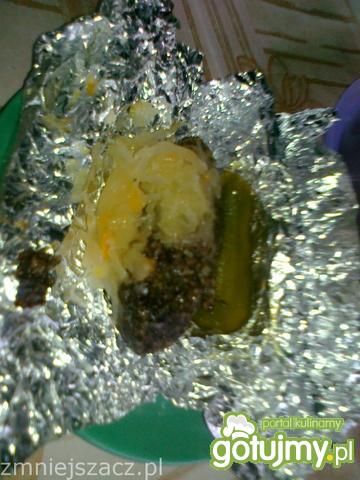Grillowana kaszanka z kiszonką Grillowana kaszanka z kiszonką