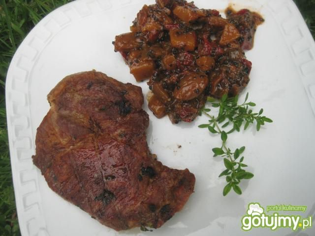 Grillowana marynowana karkówka  Grillowana marynowana karkówka