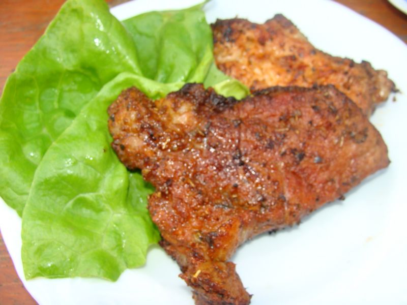 Grillowana marynowana karkówka