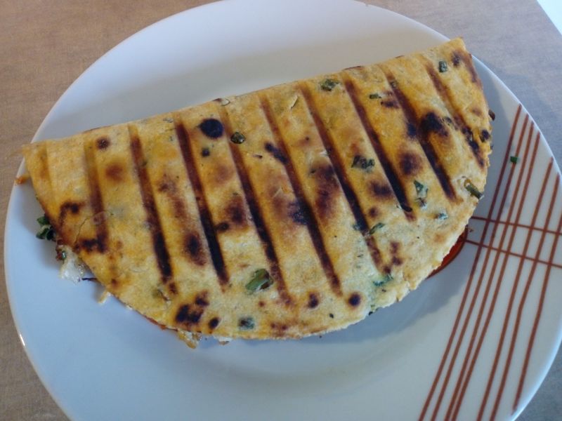 Grillowana tortilla ze schabem Grillowana tortilla ze schabem