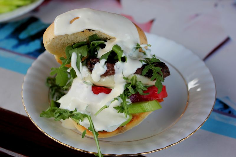 Grillowane burgery wołowe