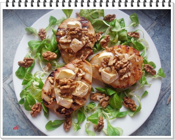 Grillowane gruszki Eli z serem