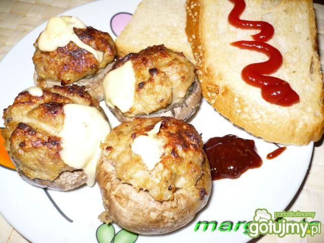 Grillowane pieczarki z mięsem Grillowane pieczarki z mięsem