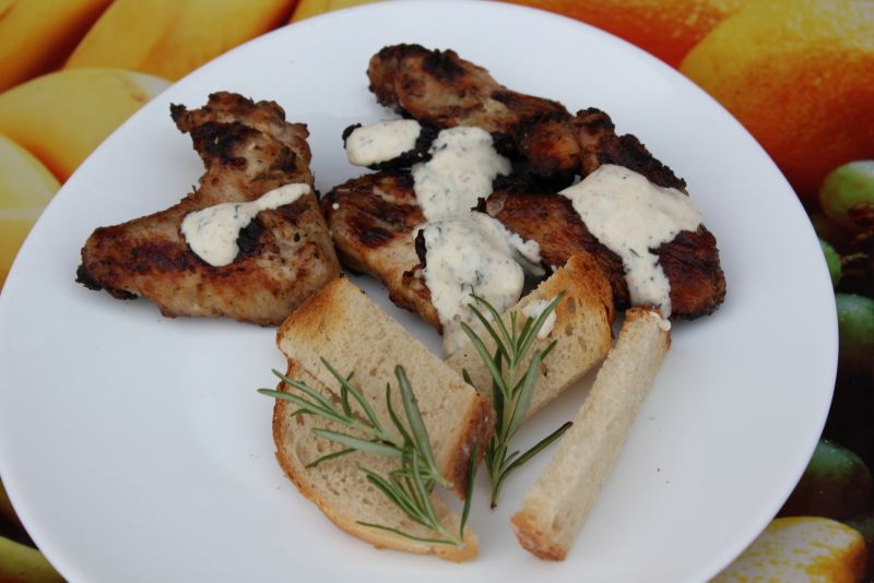 Grillowane skrzydełka w marynacie jogurtowej Grillowane skrzydełka w marynacie jogurtowej