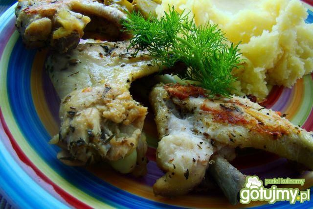 Grillowane skrzydełka w ziołach  Grillowane skrzydełka w ziołach