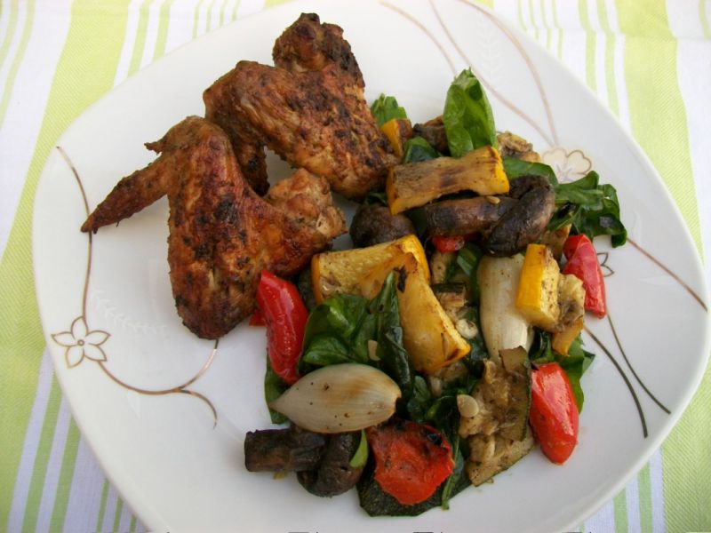 Grillowane skrzydełka z kurczaka Grillowane skrzydełka z kurczaka