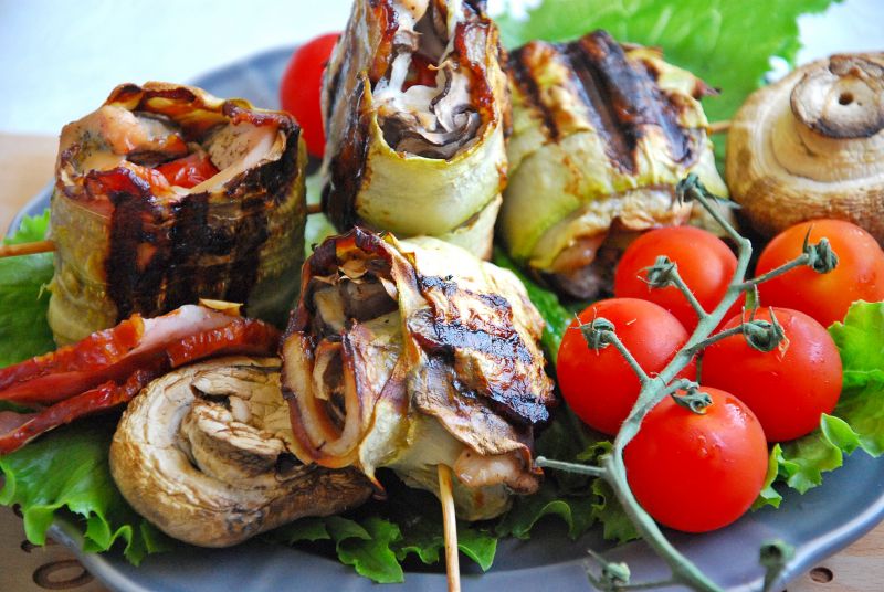 Grillowane w cukinii roladki