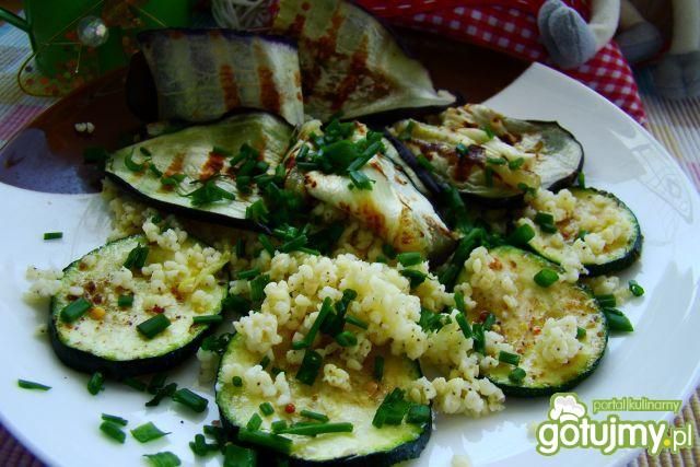 Grillowane warzywa z kaszą jaglaną  Grillowane warzywa z kaszą jaglaną