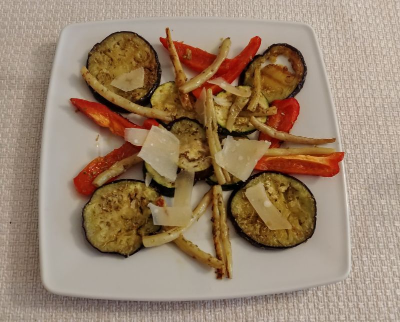 Grillowane warzywa z parmezanem