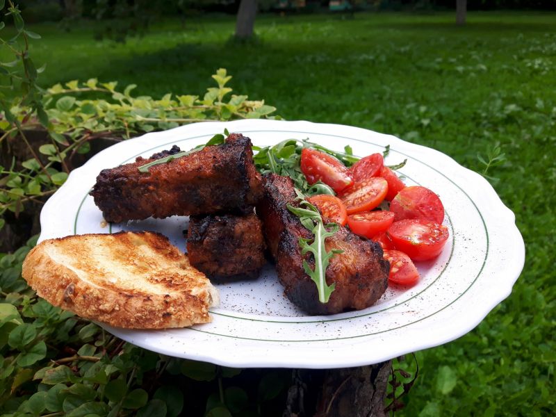 Grillowane żeberka w miodzie Grillowane żeberka w miodzie